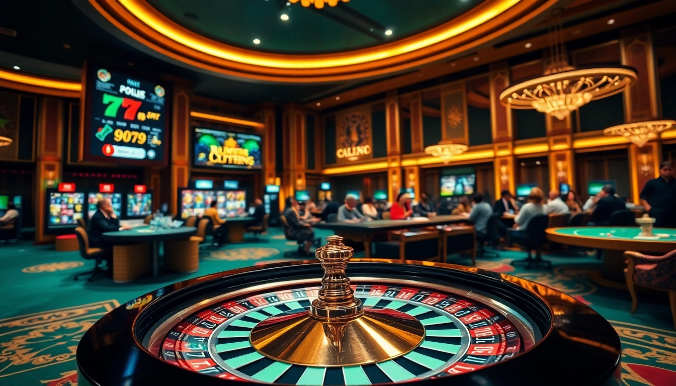 Experience the thrill of online gambling at https://9bet.living/, featuring exciting games in a luxurious casino setting.