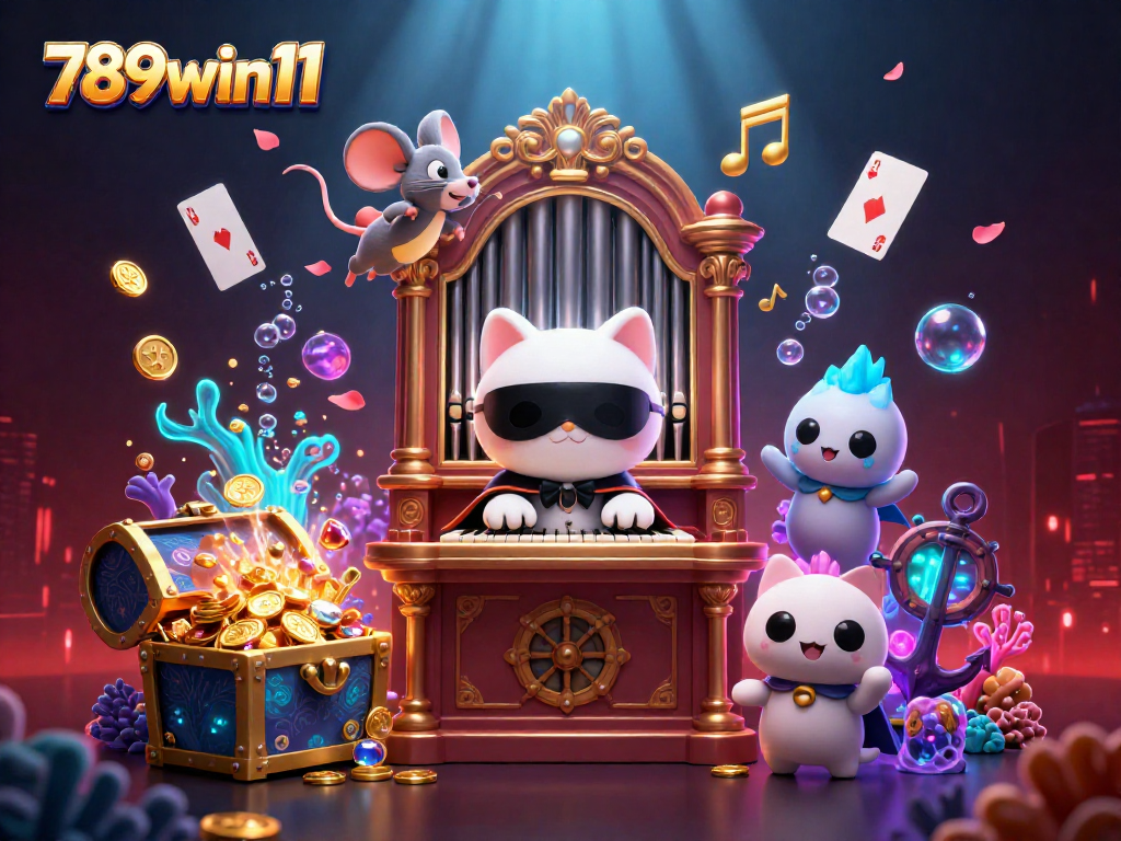 Animate your wins at 789win11 with vibrant scenes of casinos, gold coins, and ecstatic gameplay.