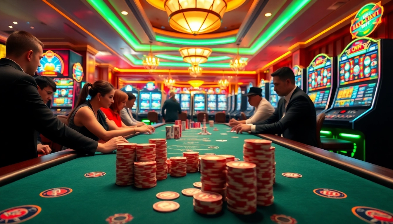 Experience the thrill of gaming at 33win with vibrant casino visuals and dynamic gambling experiences.