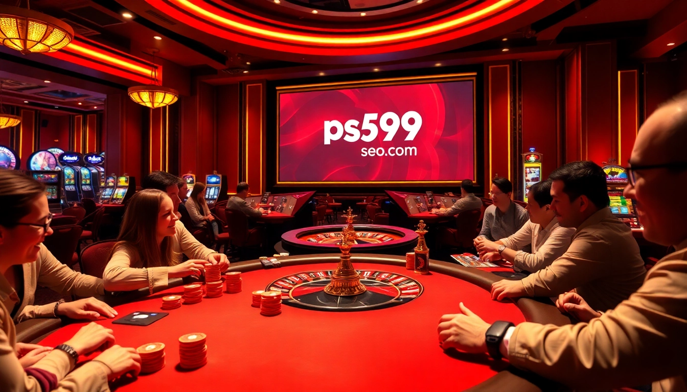 Experience the excitement of gambling at ps99seo.com with vibrant casino elements and winning players.