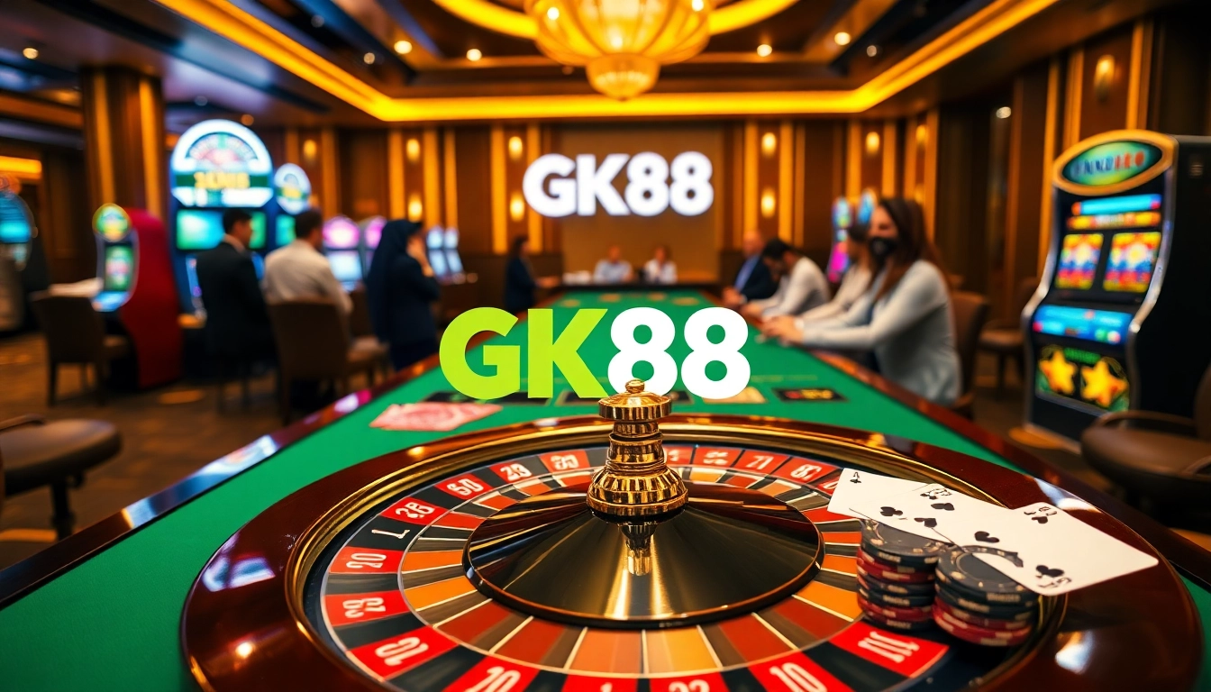 Experience thrilling moments at https://gk88.bond/ with players enjoying poker and roulette.