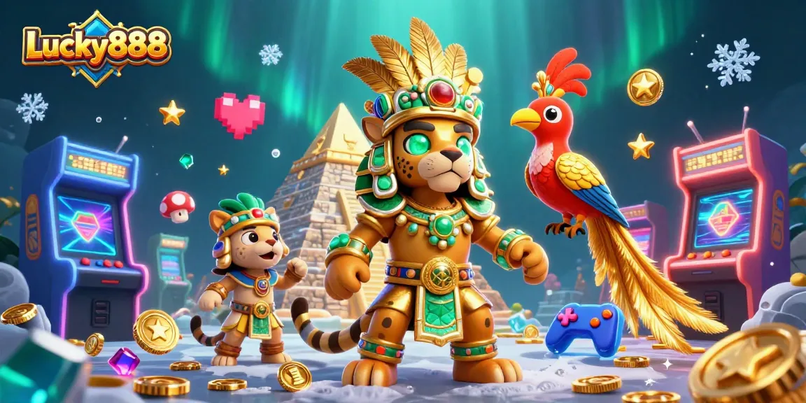 Join the Lucky888 adventure with dynamic casino gaming elements and vibrant characters.