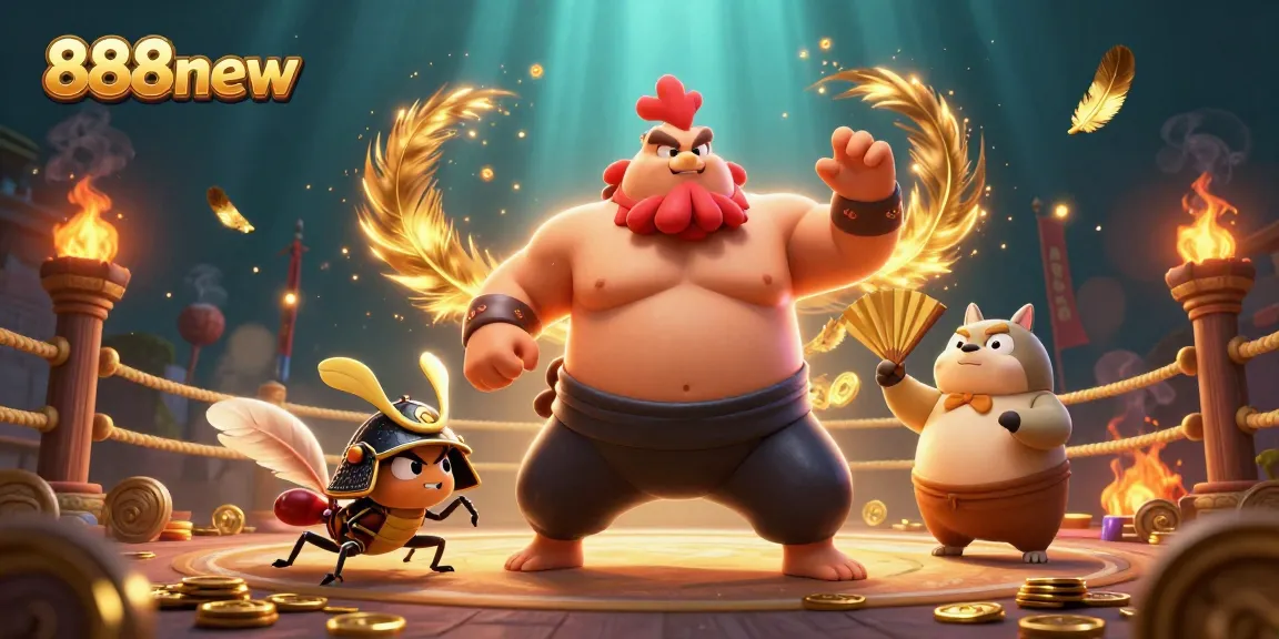 Engage in thrilling battles at 888new's unique casino arena with vibrant, dynamic elements.