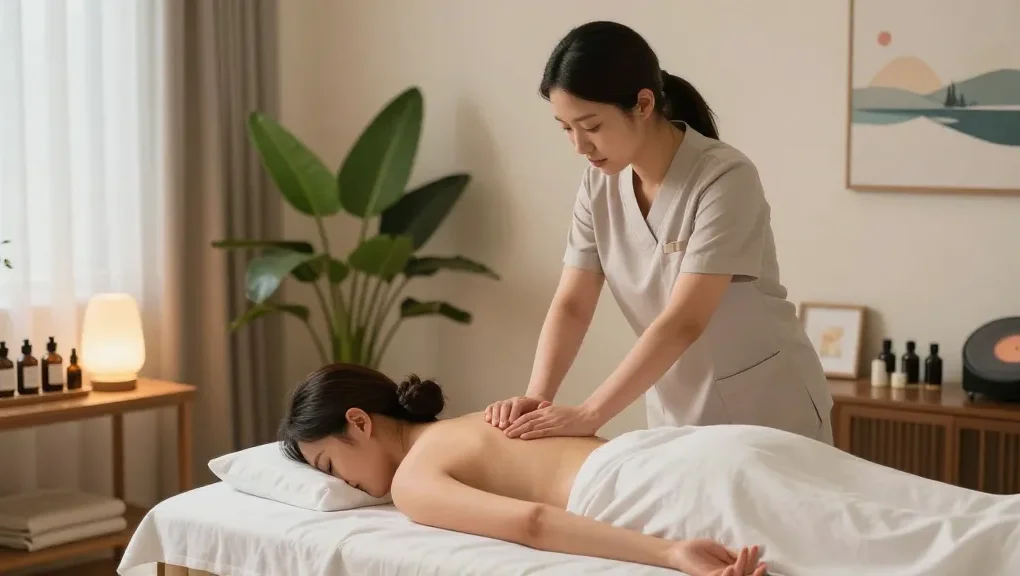 Experience premium 김포출장안마 with professional therapist in a tranquil home setting.